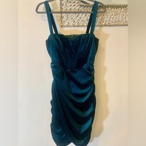 Teal Body-con Mini Dress